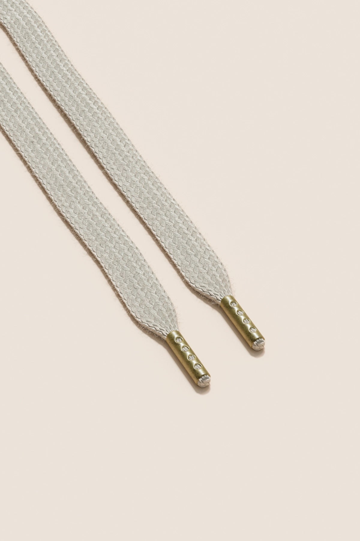 Senkels Nickel Grey Sneaker Skolisser with Brass Aglets