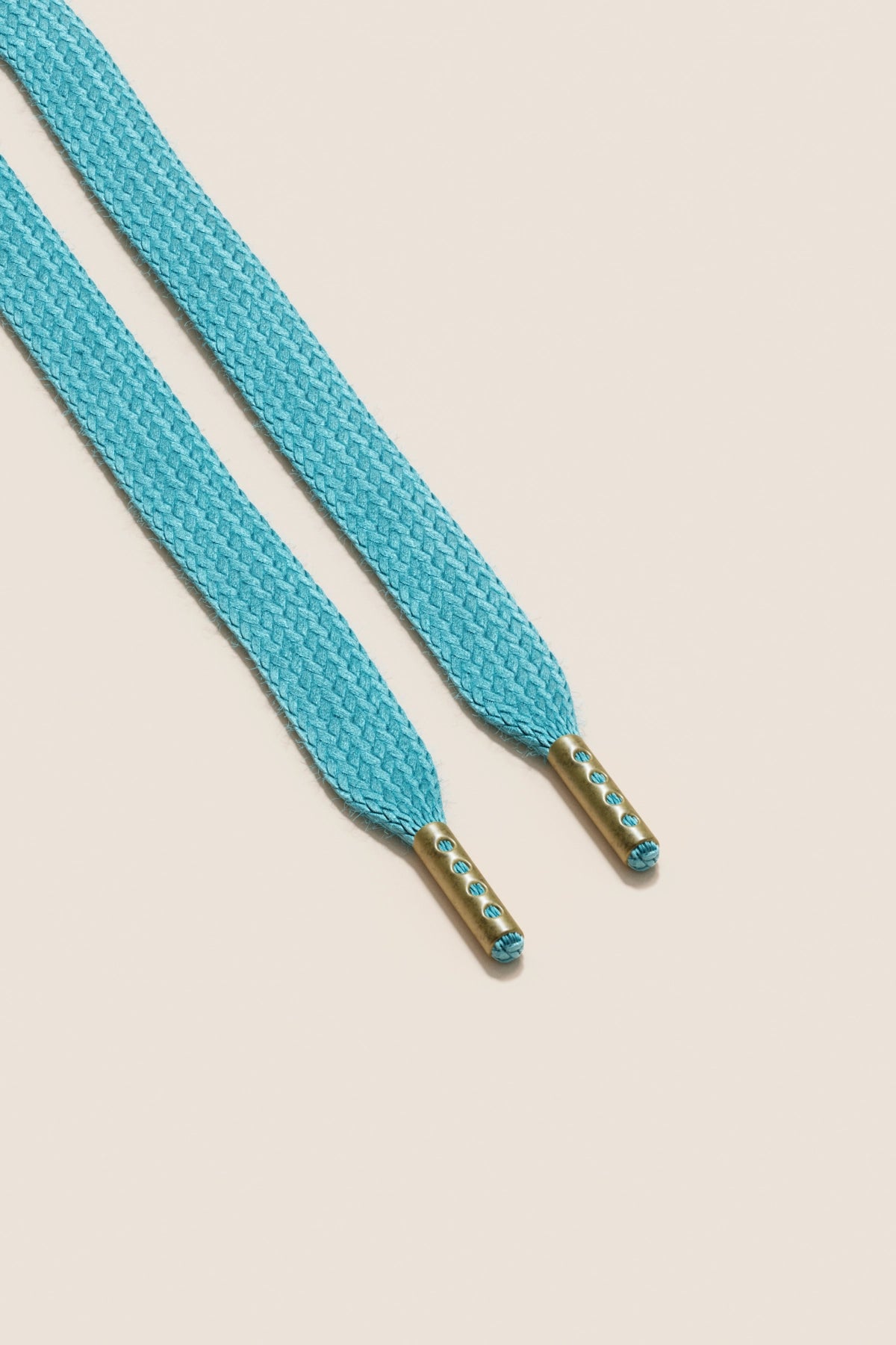 Senkels Turquoise Sneaker Skolisser with Brass Aglets