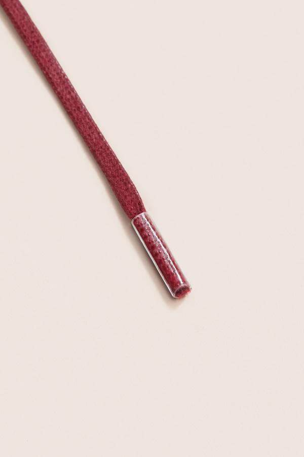 Bordeaux - 3mm Flate voksede skolisser