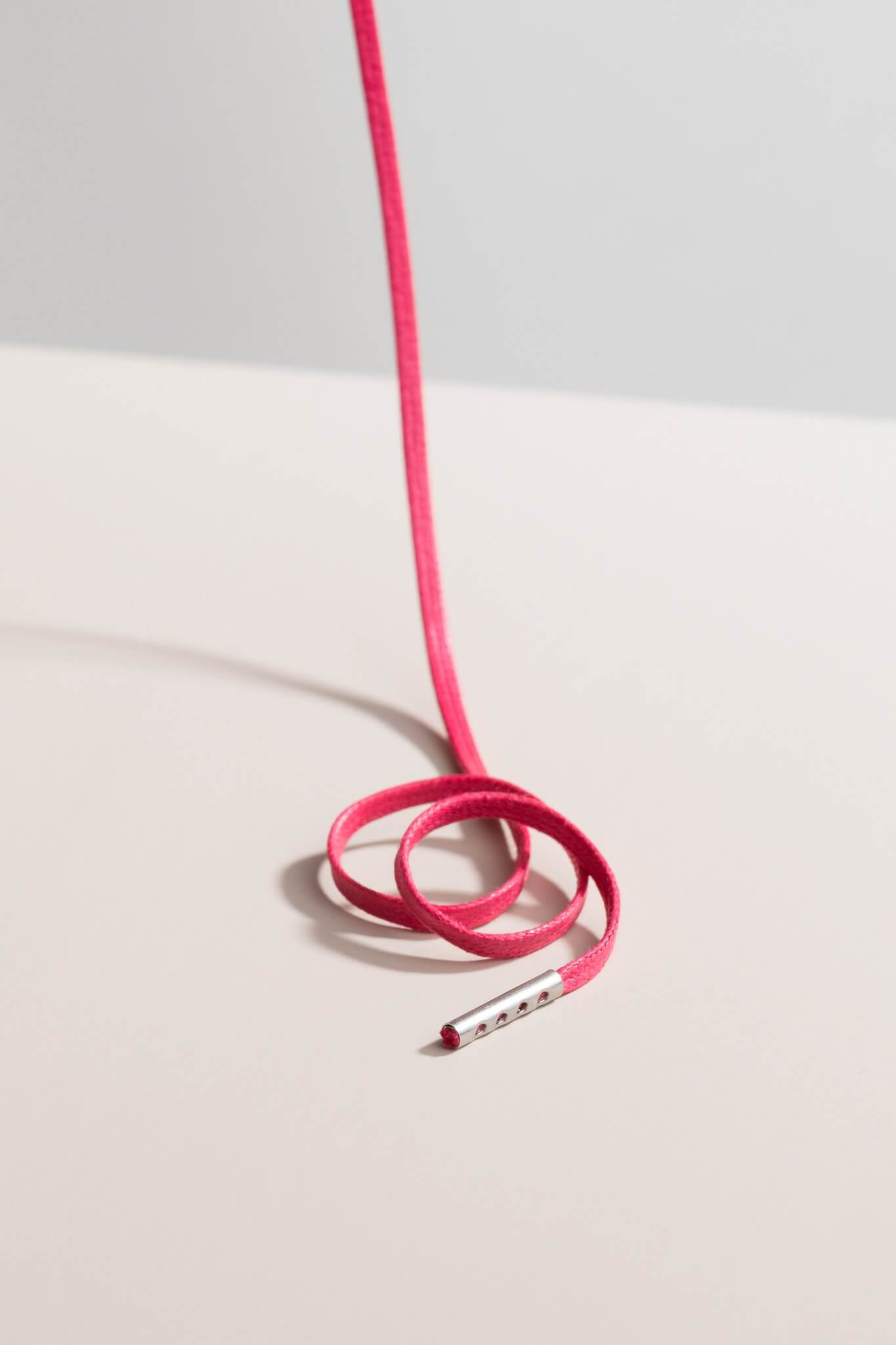 Cerise rosa - 3mm Flate voksede skolisser