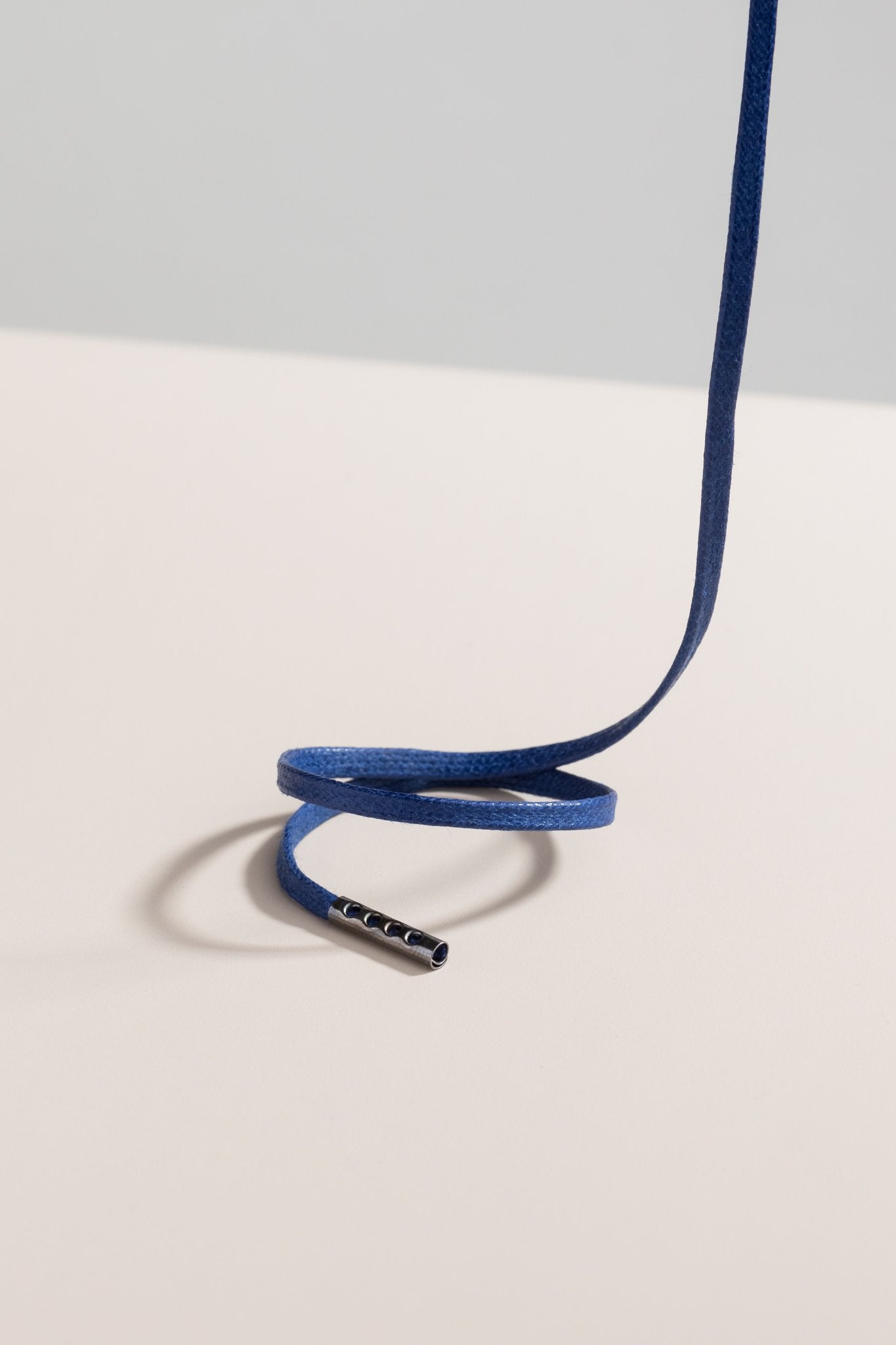 Marineblå - 3mm Flate voksede skolisser