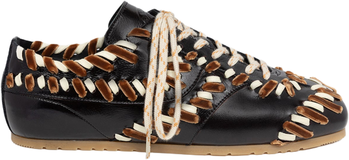 Dries van Noten Embellished skinn sneakers