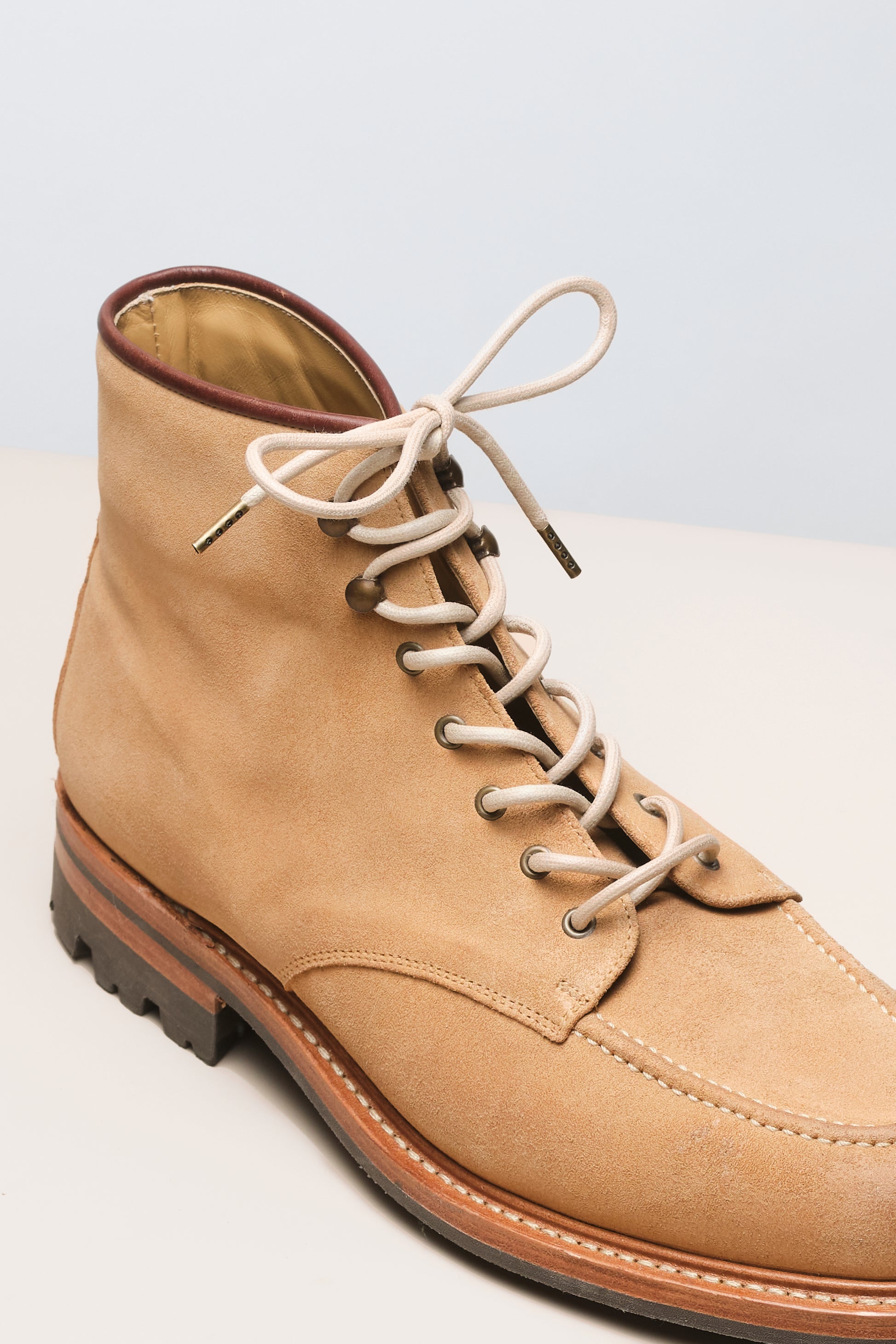 Cream Boot Laces - Runde voksede støvellisser med diameter på 4mm. Tilgjengelig i 51 farger - Senkels