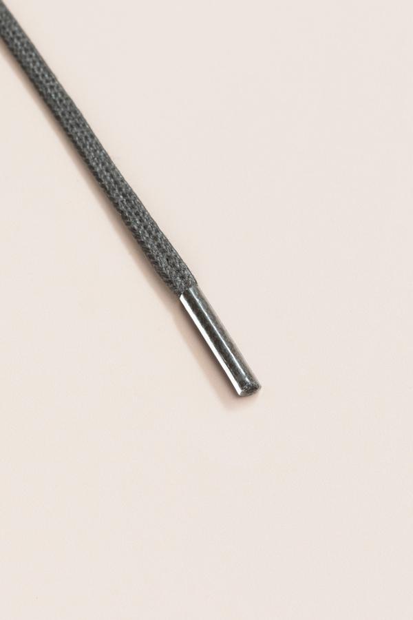 Nattgrå - 3mm Flate voksede skolisser